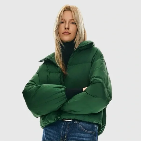 Popular Orolay Emerald Green Women's Puffer Jacket - Picture 2 of 12